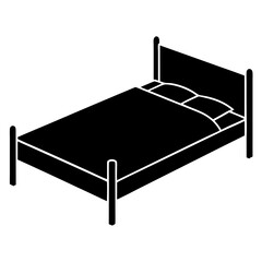 illustration of a bed