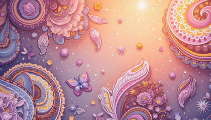 Paisley in Soft Citrine and Lavender for a Calming Effect