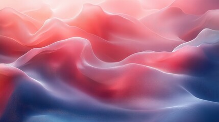 Obraz premium Vibrant Red and Blue Background with Flowing White and Red Wave Creating Dynamic Artistic Composition Evoking Energy and Movement in Abstract Design