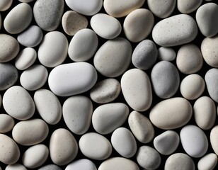 white pebbles background