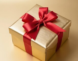 Fototapeta premium gift box with ribbon