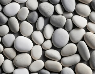 white pebbles background