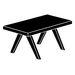 table isolated on white