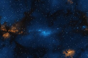 Obraz premium Expansive Night Sky with Dazzling Stars and Cosmic Elements Captured in a Stunning 3D View of the Universe