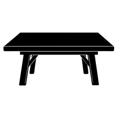 table isolated on white