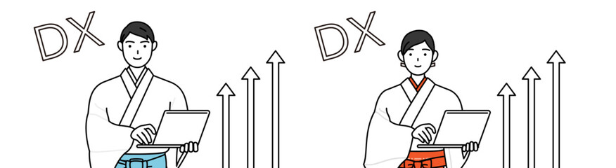 Image of DX, Priest and shrine maiden of the shrine, who has successfully improved his business