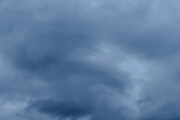 stormy clouds and rain with dramatic sky