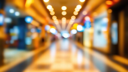 Abstract Blurred Background with Defocused Lights and Technology Theme