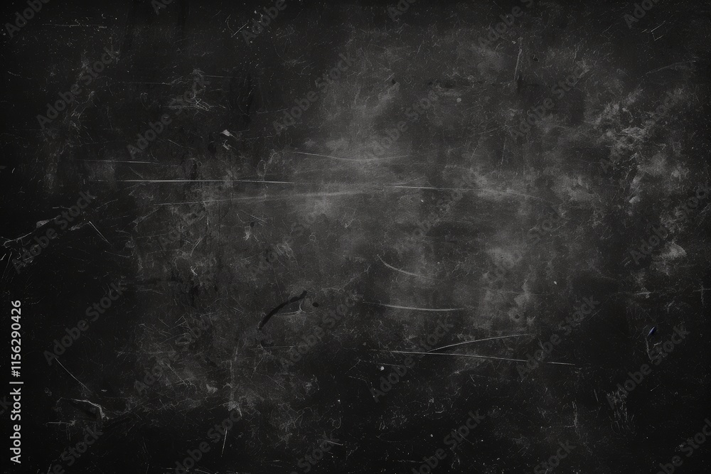 Poster textured surface with dust and scratches on a matte black background ideal for photography and graph