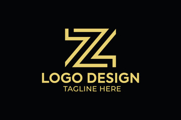 initial letter Z lineart minimal logo design, letter Z and moving arrows abstract logistics and transport business logo