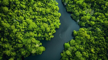 Drone photography. Ecosystem. Biodiversity