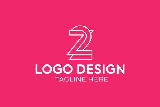 letter zz, letter z+2 abstract business logo, letter z2, zz, 2z lineart minimal business logo