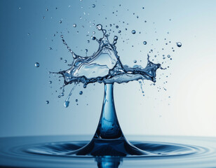Macro agua salpicando y gotas
