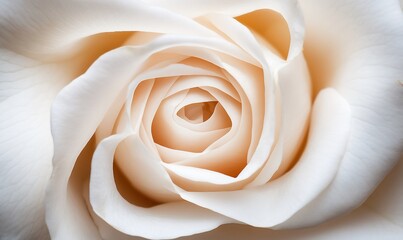 Close-up of a delicate white rose blossom.
