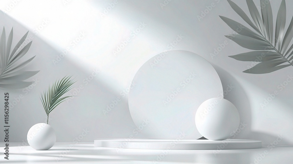 Poster modern abstract gray and white background with smooth elements