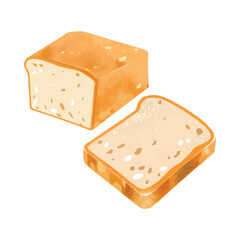 Delicious toast – Vector Illustration for Breakfast and Food Design