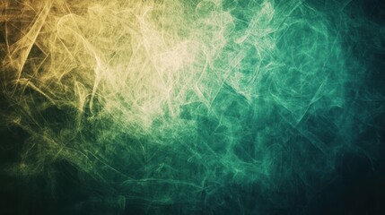 Fototapeta premium Abstract Background with Green and Yellow Smoke Texture Patterns