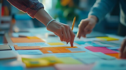 Collaborative Teamwork Using Sticky Notes for Planning