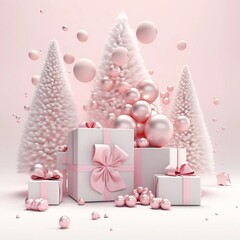 christmas tree with gifts