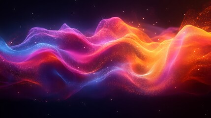 Fototapeta premium Abstract Colorful Waves Of Light And Energy