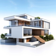 modern building with a balcony