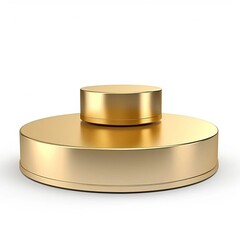 gold podium isolated on white