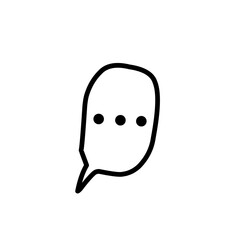 speech bubble with ellipses