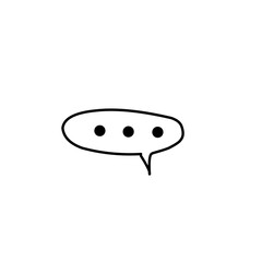 speech bubble with ellipses