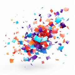 abstract background made of colorful cubes