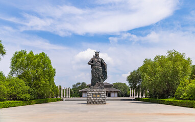 Fototapeta premium Chiyou Mausoleum scenic spot in Yanggu County, Liaocheng City, Shandong Province