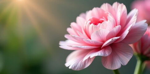 Soft pink and white ranunculus bouquet, shallow depth of field , floral, closeup, soft