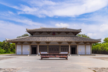 Fototapeta premium Chiyou Mausoleum scenic spot in Yanggu County, Liaocheng City, Shandong Province