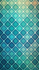 Geometric retro inspired design with overlapping squares and rectangles in green tones, ideal for wallpaper background
