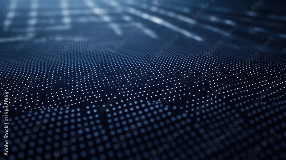 Poster dark blue abstract 3d background with dotted patterns and textures