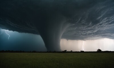 멋진 토네이도 풍경 구름