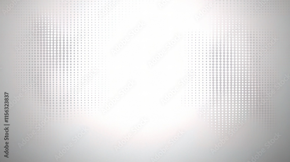 Poster abstract white and gray background with halftone dots design