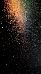 Fototapeta premium Sparkling Glitter Rain Abstract Rainbow Shimmer Background Texture