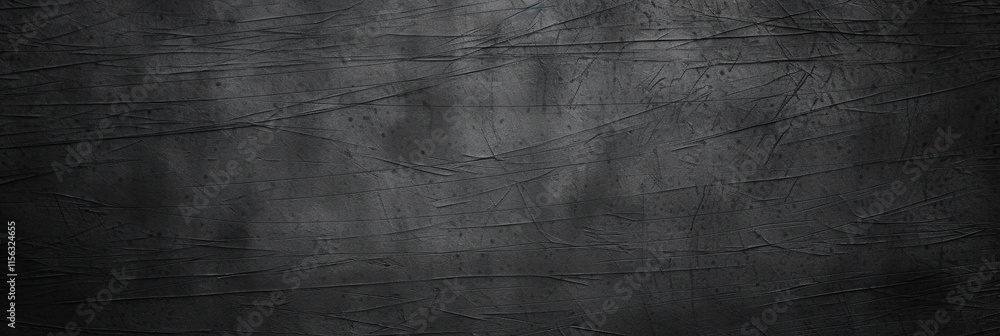 Poster dark scratched black metal texture with abstract patterns and unique surface details for graphic des