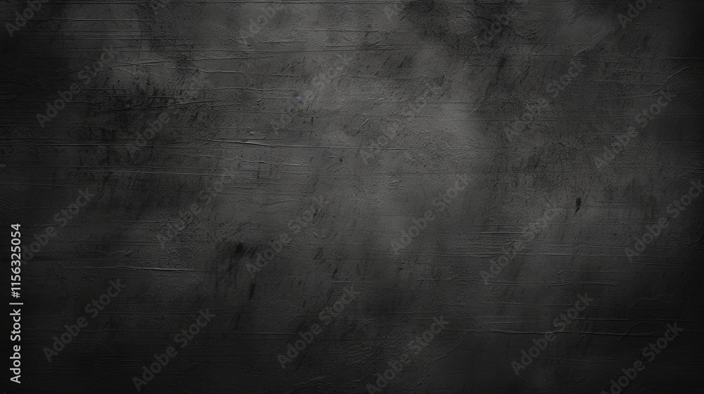 Poster dark black scratched metal surface with textured finish for background or overlay use in graphic des