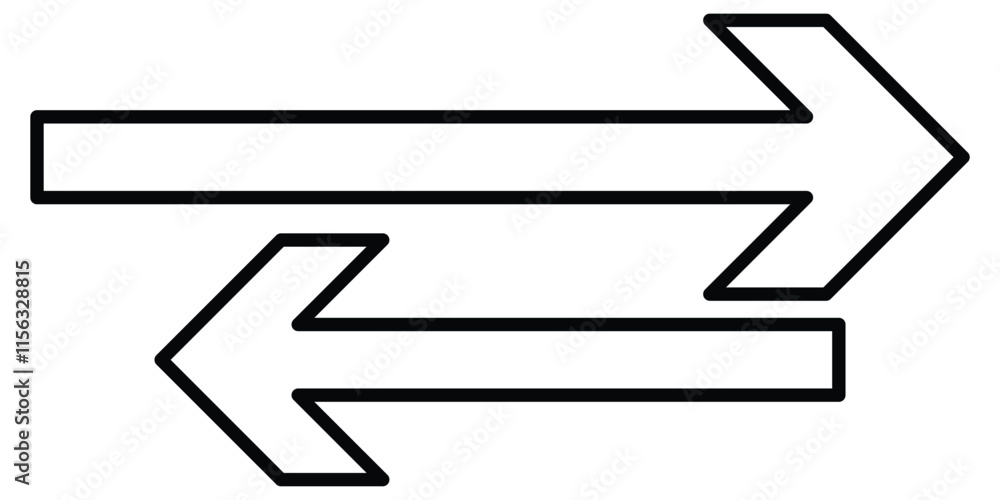 Poster direction arrows for transfer sync icon. transfer arrows icon. data transfer vector icon. arrow exch