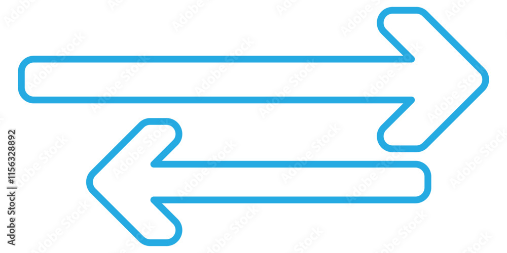 Poster direction arrows for transfer sync icon. transfer arrows icon. data transfer vector icon. arrow exch