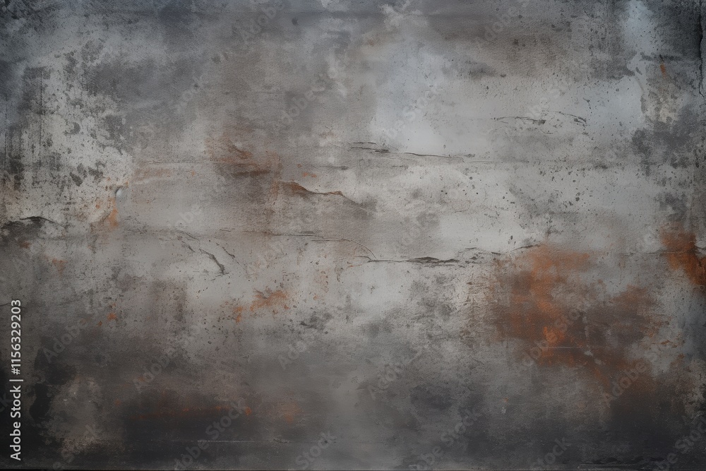 Poster abstract dark gray concrete wall background with subtle texture and rust tones for use in design and