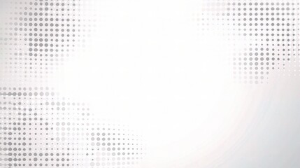 Abstract White and Gray Background with Halftone Dots Design
