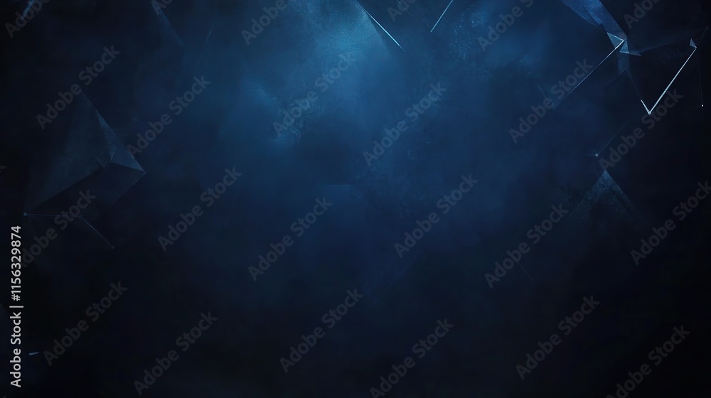 Poster abstract blue geometric background: an abstract background with geometric shapes and a blue color sc
