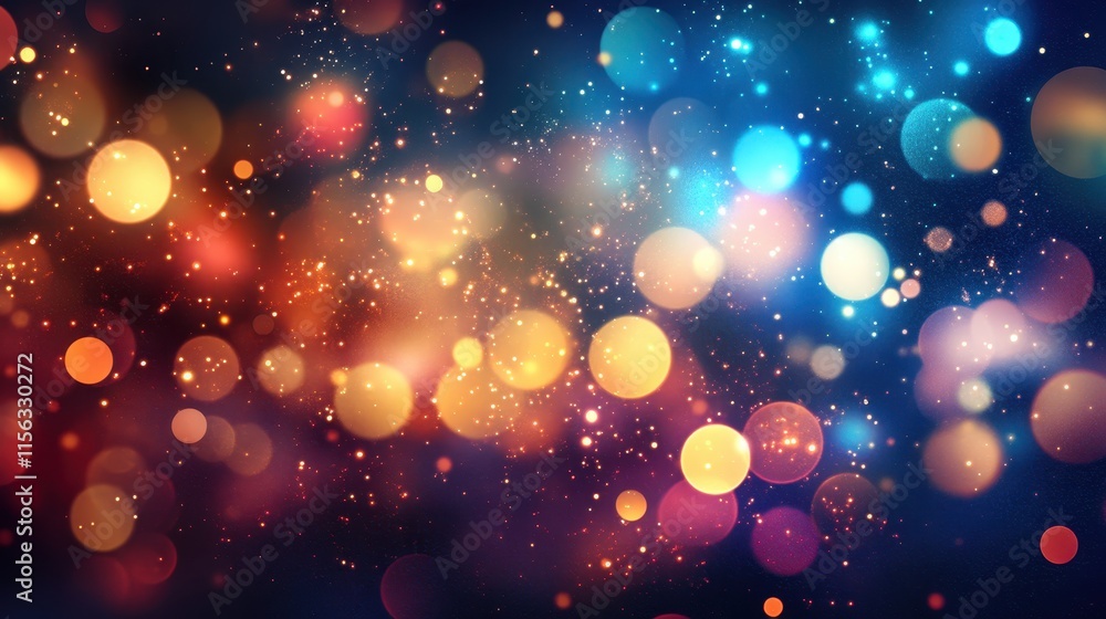 Poster abstract bokeh background