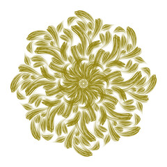 Minimalist modern mandala decoration pattern