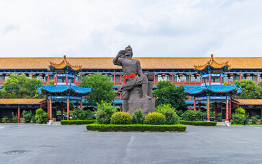 Obraz premium Jingyanggang wine culture scenic spot in Yanggu County, Liaocheng City, Shandong Province