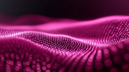 Abstract Pink Light Particle Wave Background