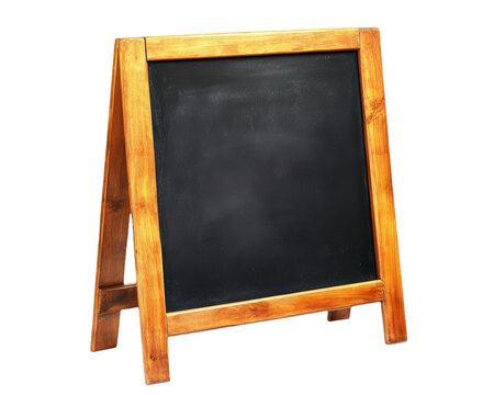 [Transparent Background PNG]Wooden A-frame Chalkboard Display