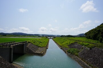 Fototapeta premium Ikishima - bridge over river